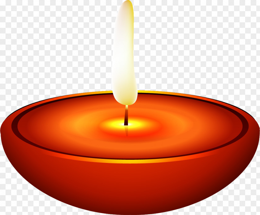 Cartoon Beautiful Candle Combustion PNG