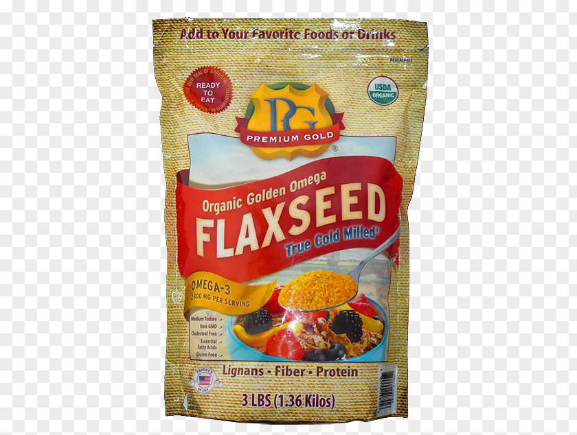 Golden Valley Natural Breakfast Cereal Flax Organic Food Linseed Oil PNG