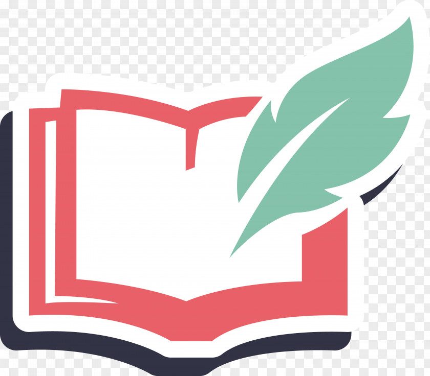 Quill And Books Logo Book Drawing Pen PNG