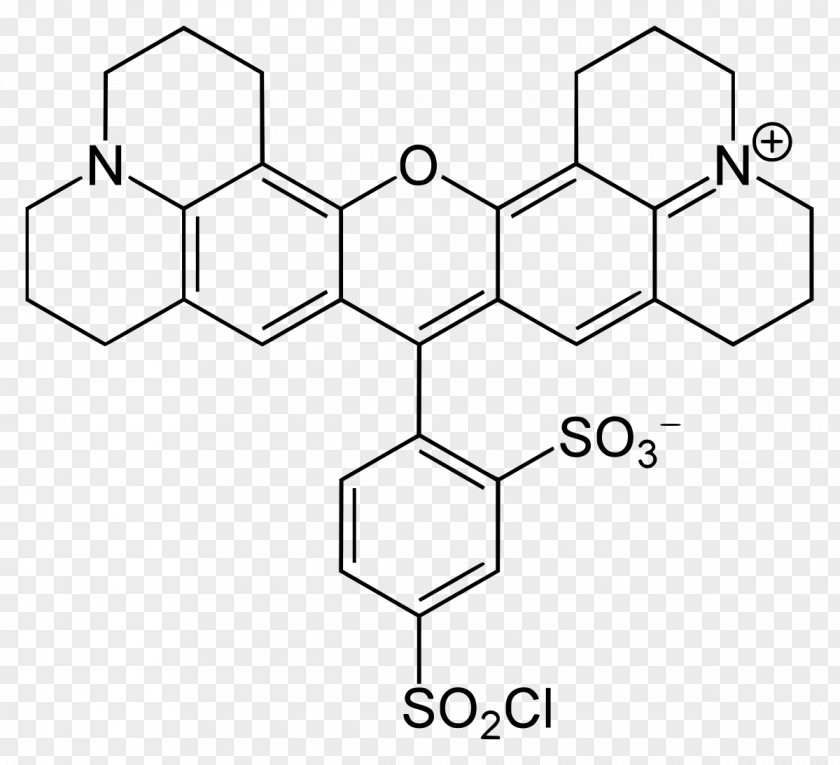 Red Texas Rhodamine B Chemistry Molecule PNG