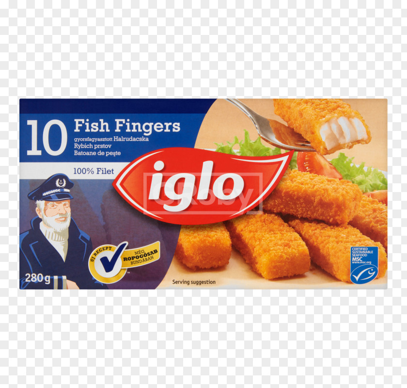 Iglo Fish Finger Supermarket Food Alaska Pollock PNG