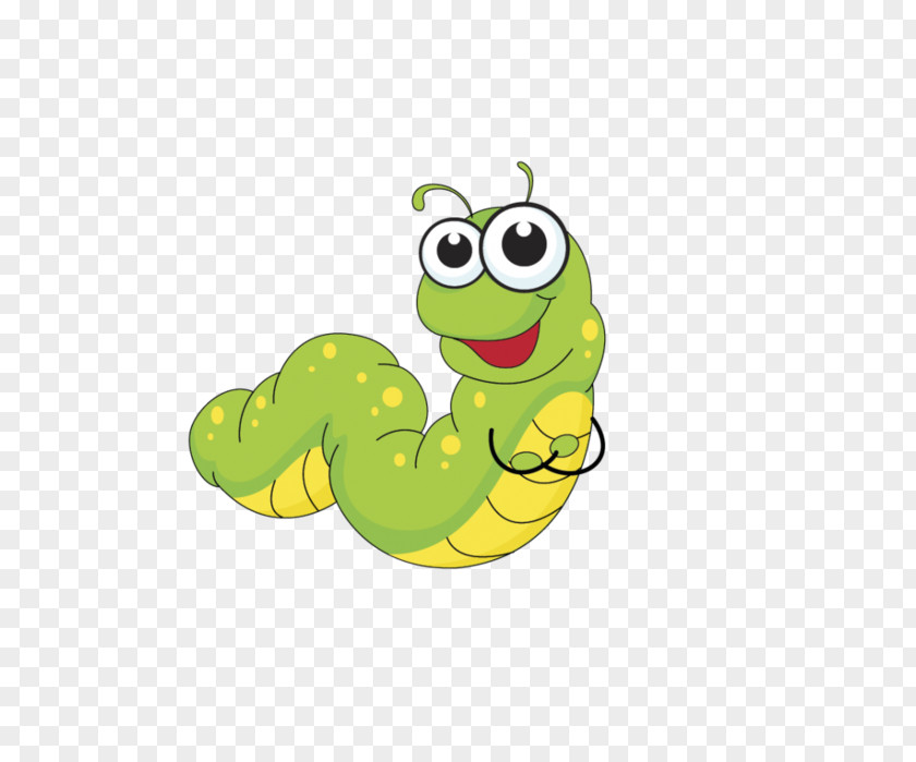 Cartoon Caterpillar Insect PNG
