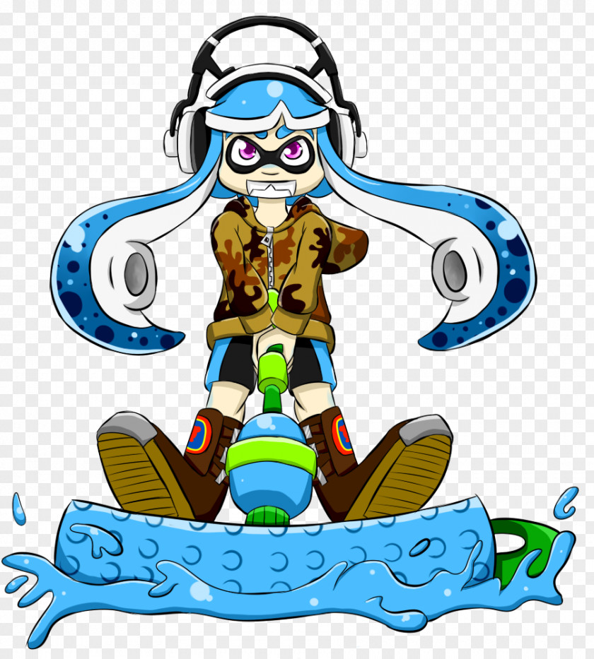 Inkling Squid Cartoon Recreation Character Clip Art PNG