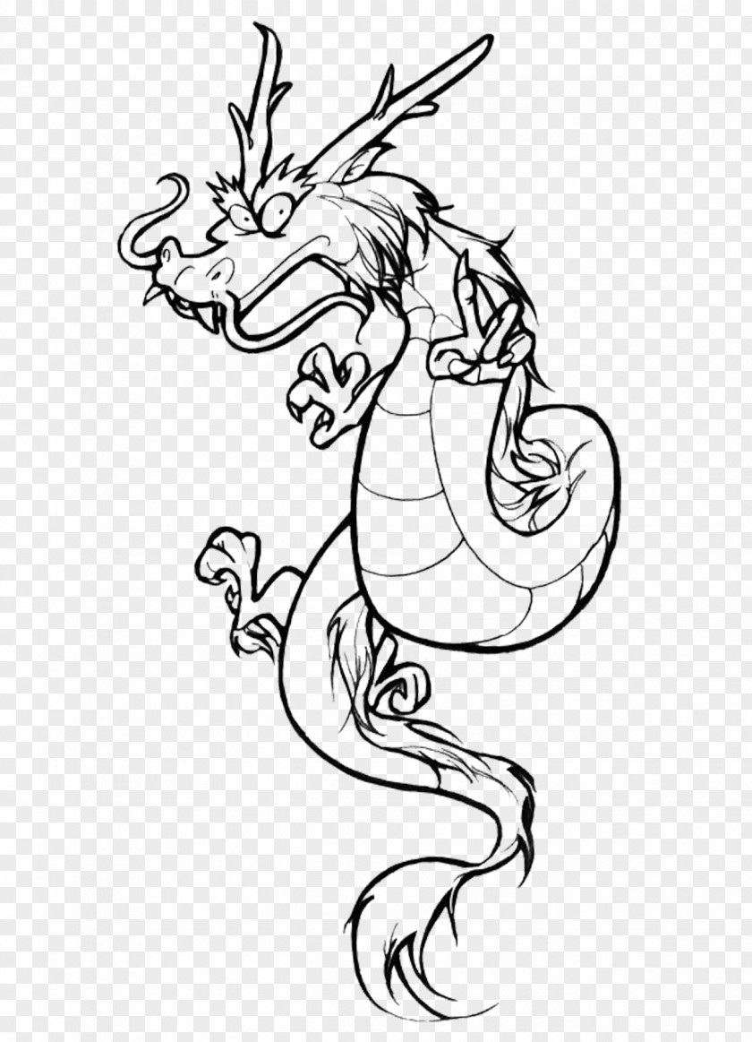 Line Dragon King Visual Arts Sketch PNG