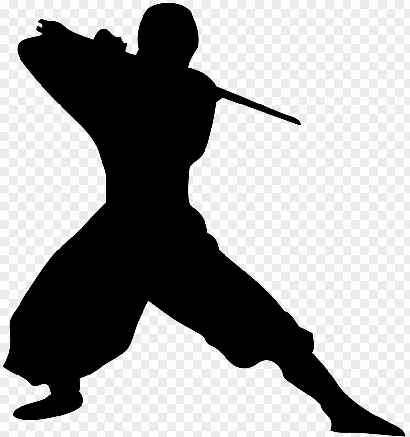 Ninja Ninjatō Samurai Silhouette Clip Art PNG
