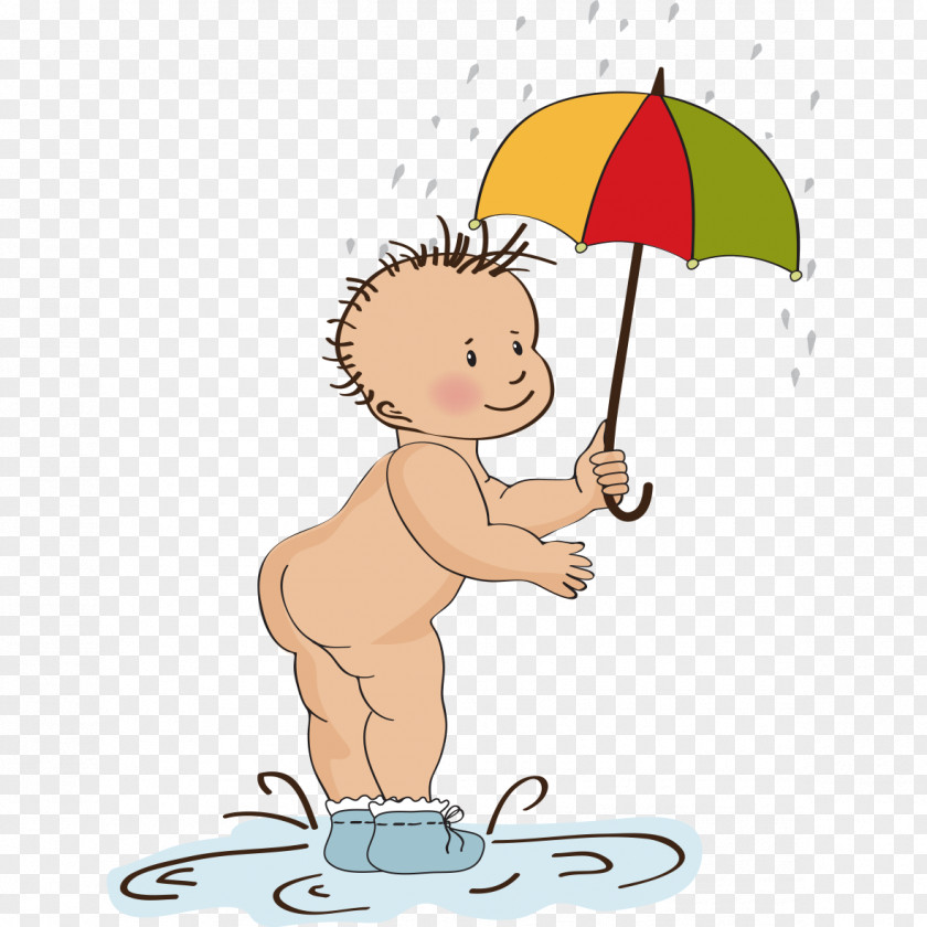 Rain Child Image Wedding Invitation Baby Shower Infant Clip Art PNG