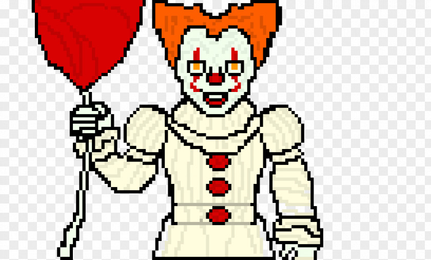 Clown It Pixel Art Character PNG