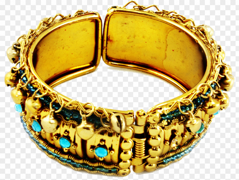 Gold Turquoise Bracelet Ring PNG