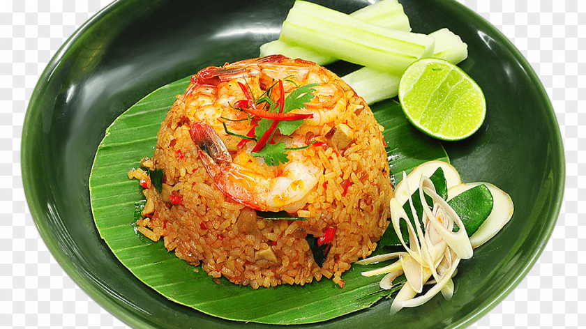 Goong Thai Fried Rice Cuisine Nasi Goreng Biryani PNG