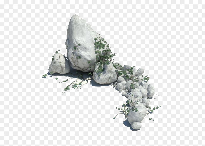 Gray Rocks Rock 3D Modeling Computer Graphics Autodesk 3ds Max Texture Mapping PNG