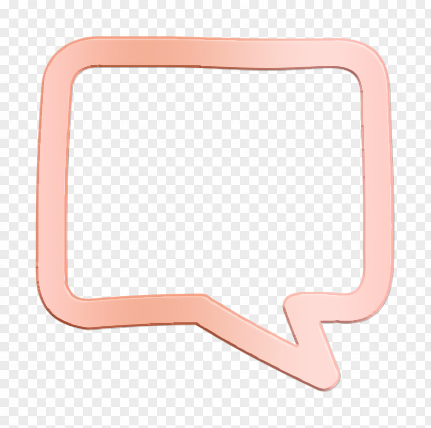 Interface Icon Chat Bubble Hand Drawn Outline PNG