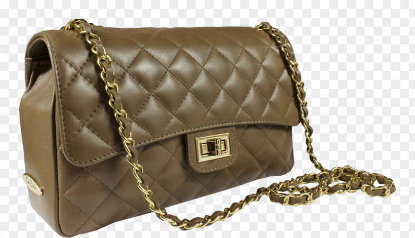 Italy Handbag Leather Strap Taupe PNG