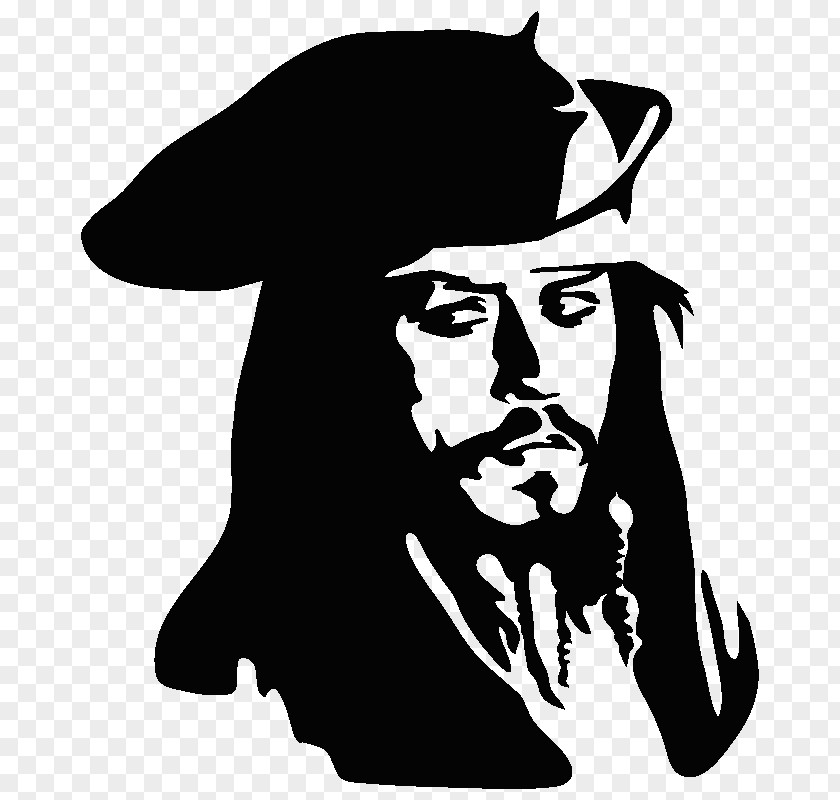 Johnny Deep Jack Sparrow Wall Decal Sticker Drawing PNG
