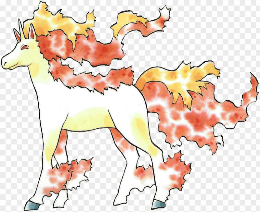 Pokémon Red And Blue Gold Silver Snap Rapidash PNG