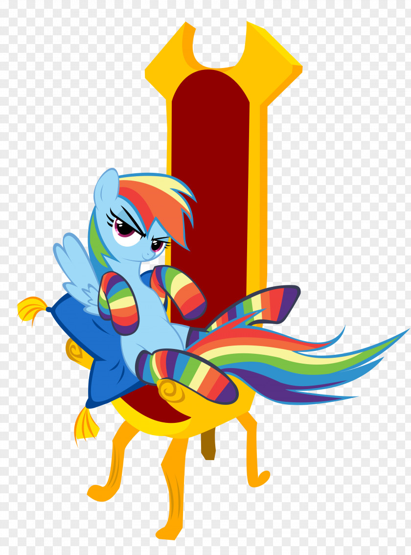 Throne Rainbow Dash PNG