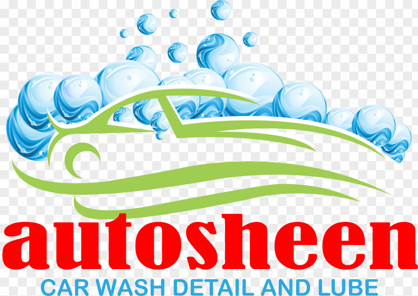 Carwash Autosheen Car Wash Brand Marketing Logo PNG