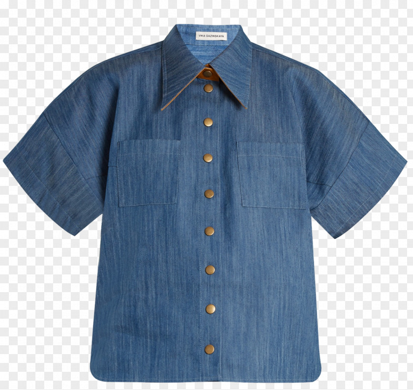 Dress Shirt Crop Top Denim Sleeve PNG