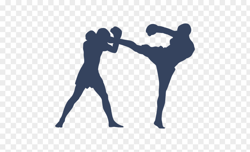 Fight Kickboxing Muay Thai Silhouette PNG