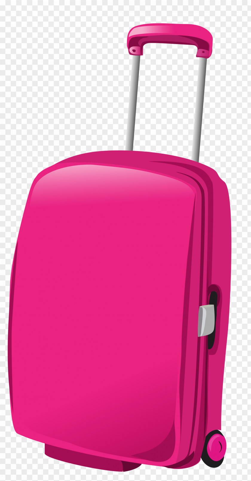Pink Travel Bag Clipart Picture Suitcase Baggage Clip Art PNG