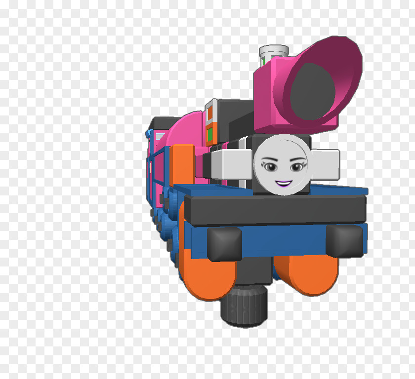 Hand Painted Toy Train Thomas Rail Transport Tank Locomotive Engine PNG