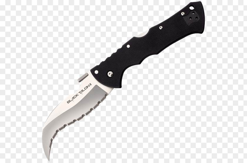 Knife Pocketknife Cold Steel Serrated Blade Drop Point PNG