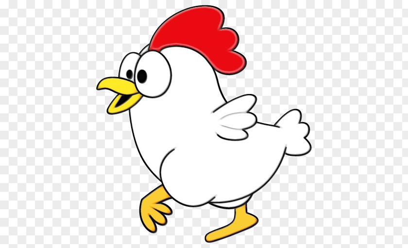 Landfowl Chicken Cartoon Yellow Beak PNG