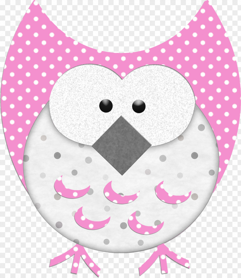 Pink Owl Communication Textile Polka Dot Organization Expressive Therapy PNG