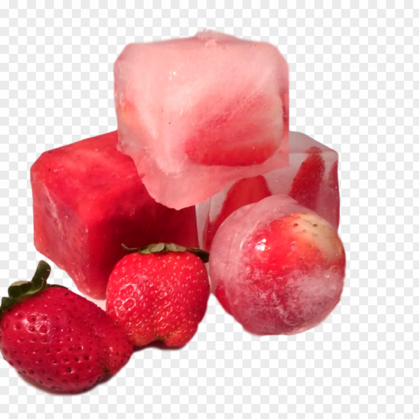 Roasting Marshmallow Ice Cube Strawberry Sphere PNG