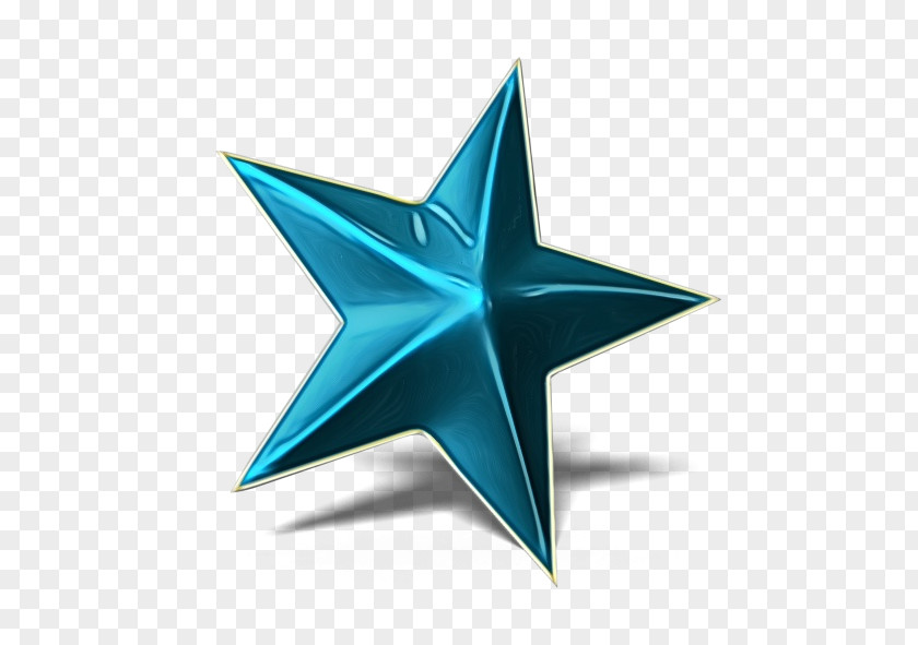 Turquoise Star Gift Ribbon PNG