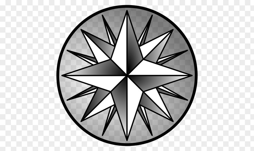 Compass North Rose Clip Art Vector Graphics PNG