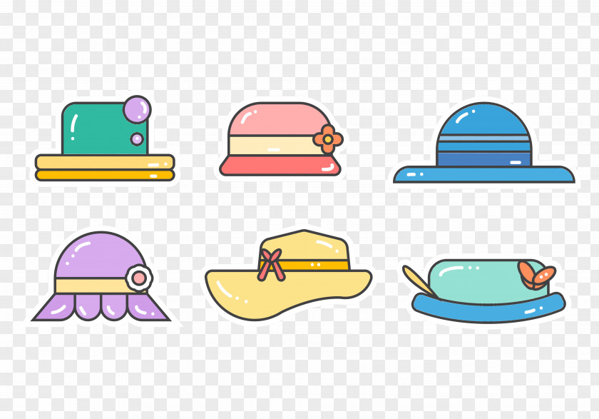 Different Styles Of Ladies Hats Cap Hat Clip Art PNG