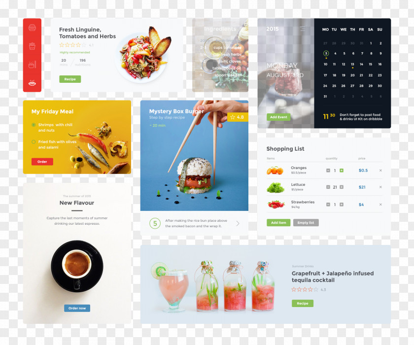 Food Web Design Templates Page Template System PNG