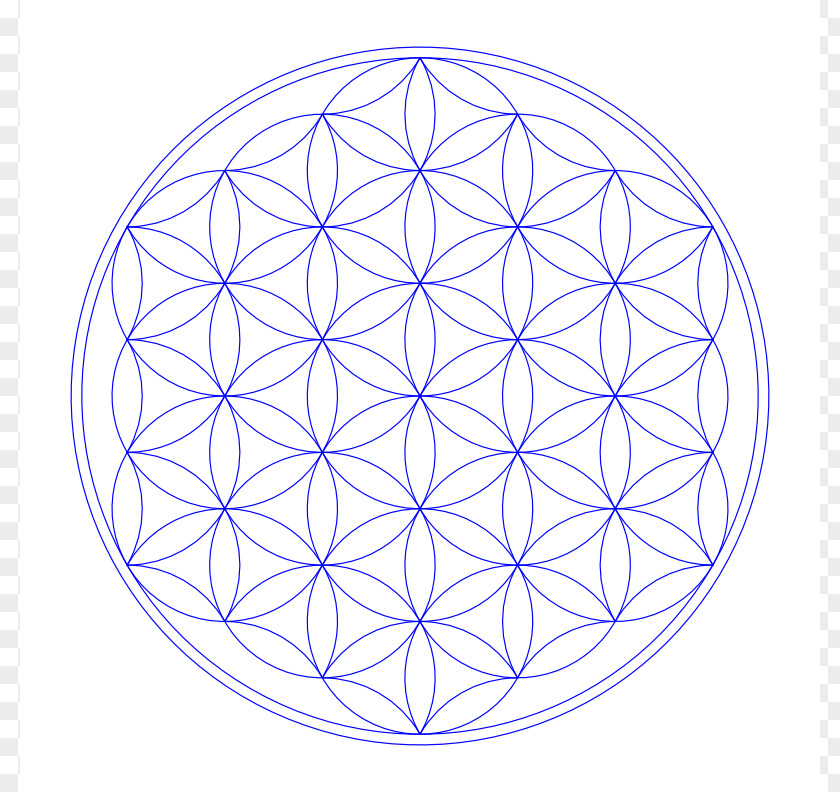 Tree Of Life Vector Overlapping Circles Grid Sacred Geometry Mandala Metatron PNG