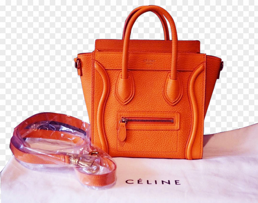 Belt Handbag Leather Shoulder Strap Céline PNG