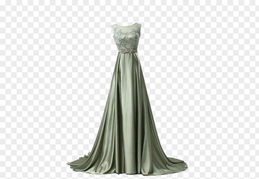 Gray Evening Dress Picture Material Formal Wear Gown Prom Clothing PNG