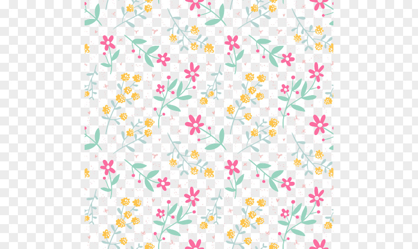 Background Flowers Vector Material Euclidean Flower Illustration PNG