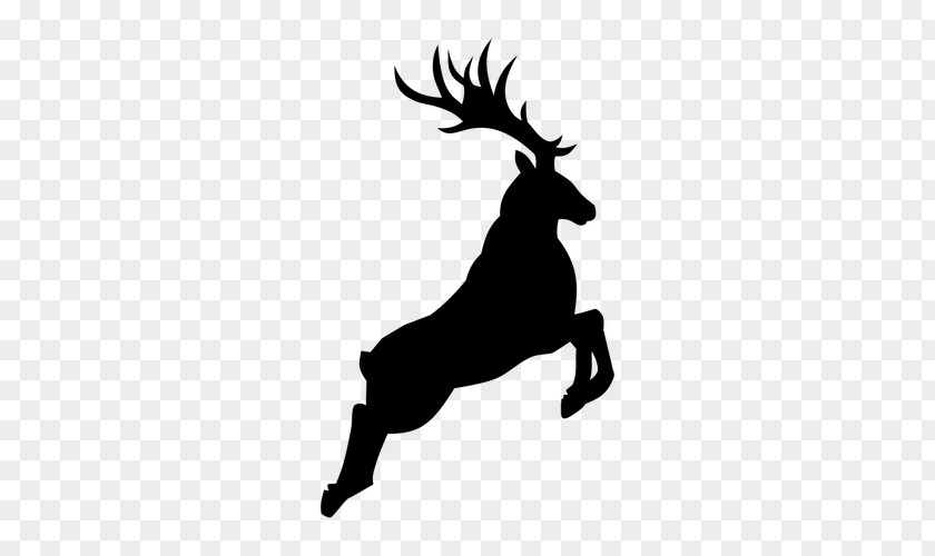 Deer Reindeer Rudolph Silhouette PNG