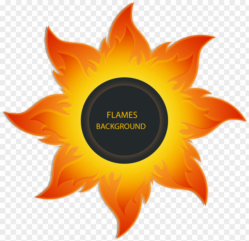Flame Flower Background Desktop Wallpaper PNG