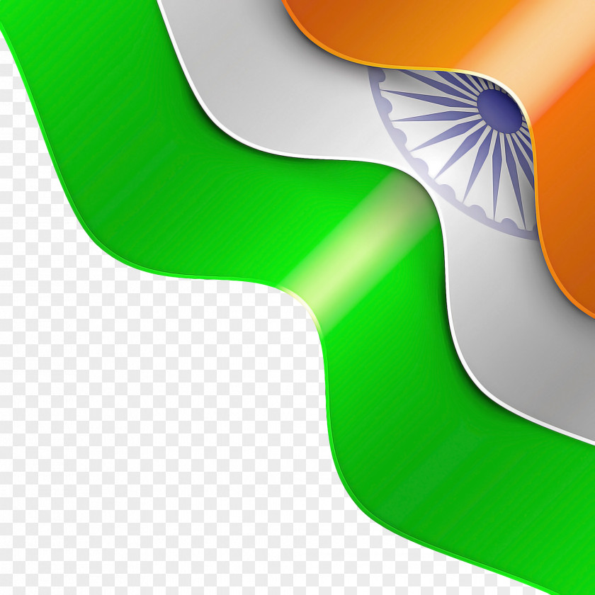 Logo Hindi India Independence Day Green Background PNG