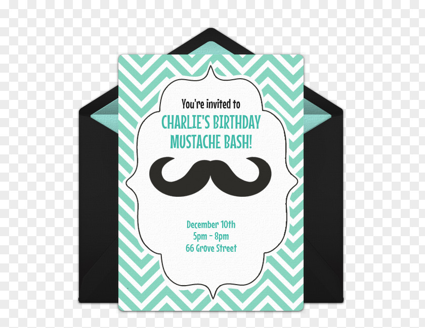 Moustache Party Wedding Invitation Birthday Punchbowl.com Anniversary PNG