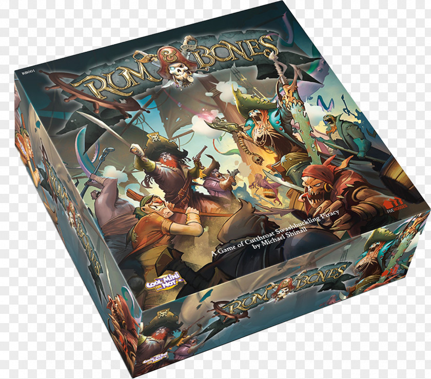 Pirate Game Rum Board CMON Limited Bone PNG