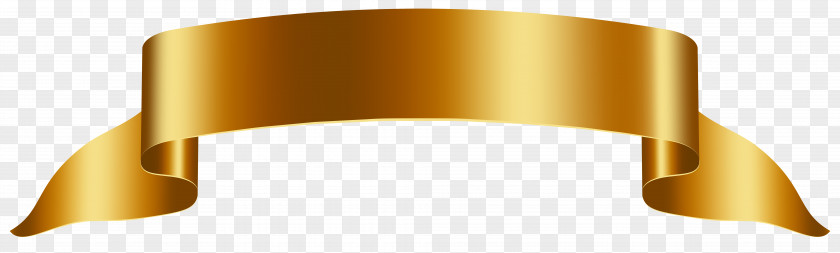 Ribbon Banner Gold Clip Art PNG
