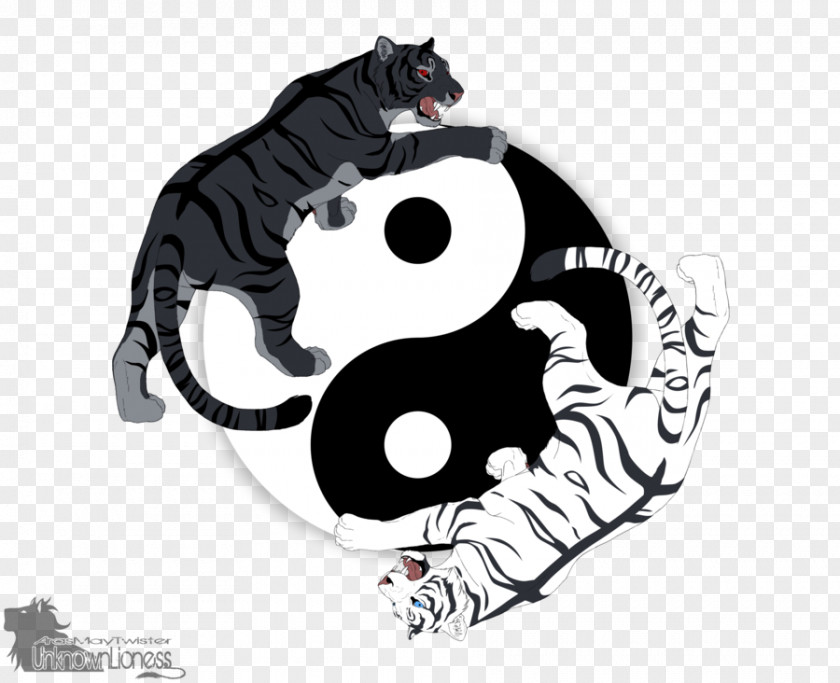 Yin Yang Tiger Felidae Cat And PNG