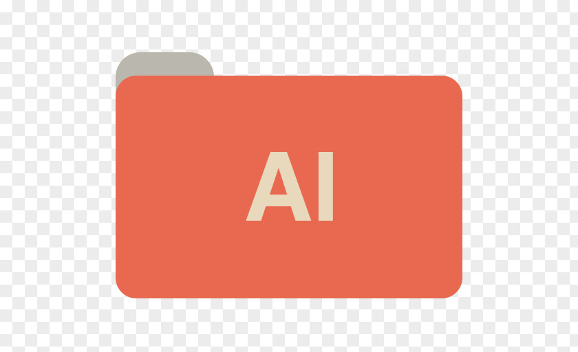 AI Square Text Brand Sign PNG