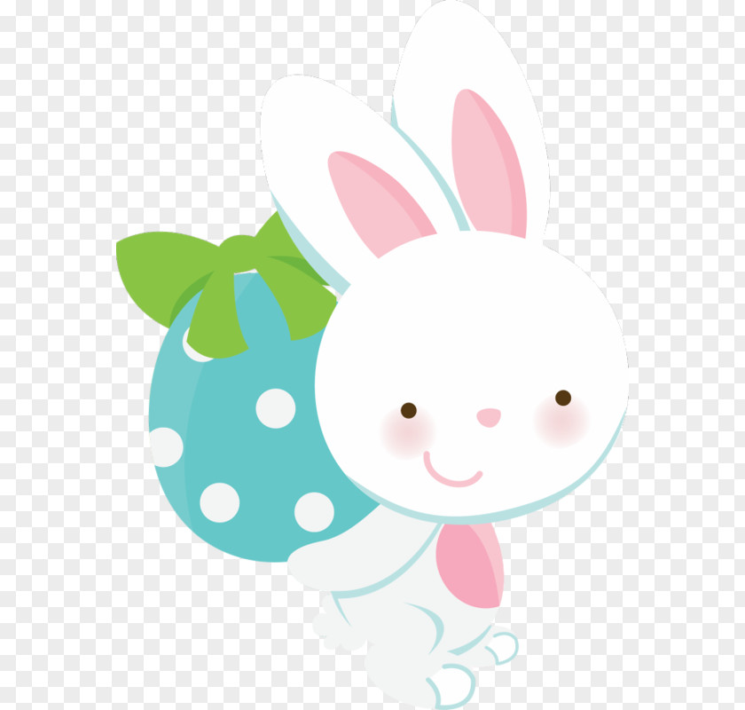 Bunny Holding Egg Easter European Rabbit Clip Art PNG