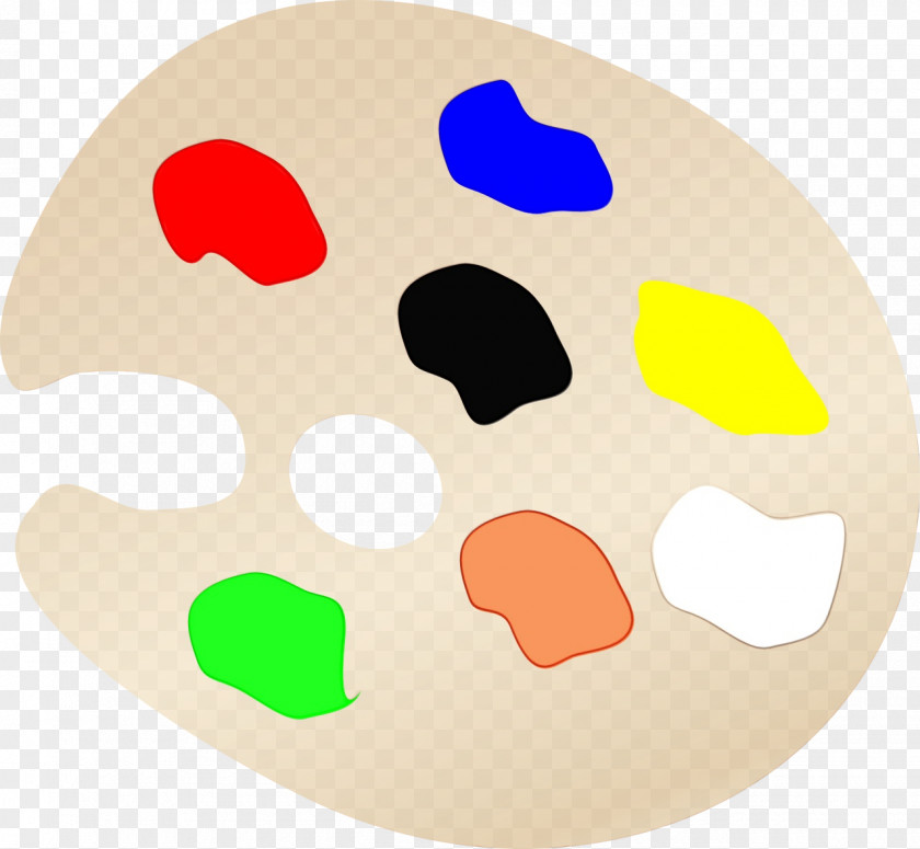 Paint Footprint Yellow Circle PNG