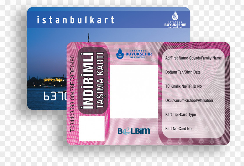 Student Istanbulkart Akbil Istanbul Metro PNG