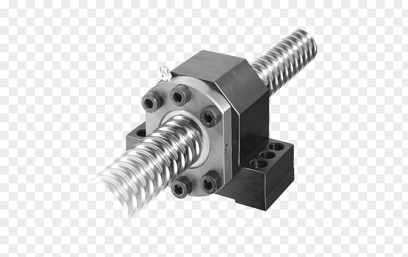 Linear Material Flange Nut Ball Screw PNG