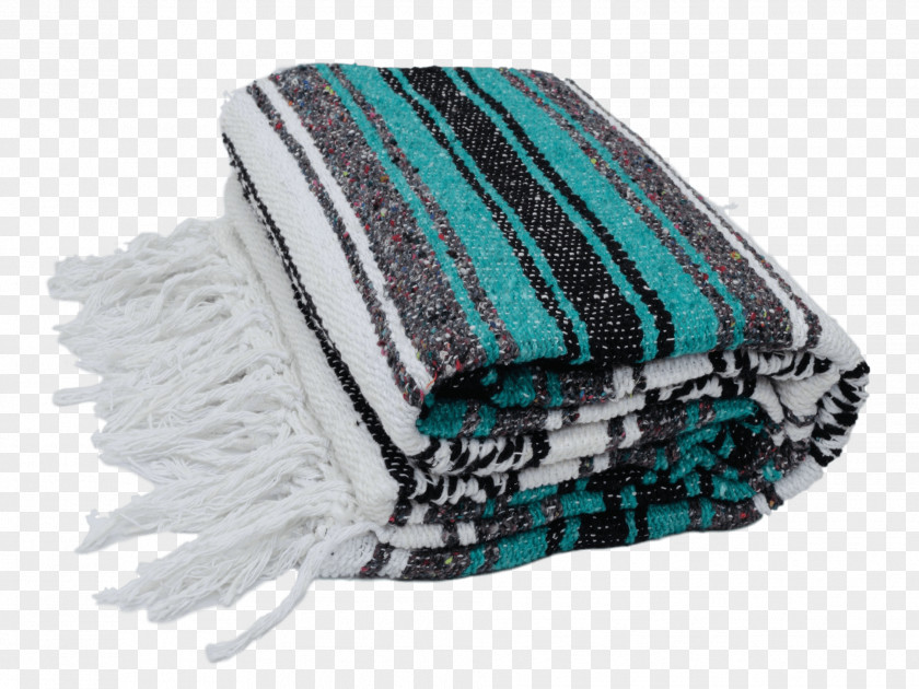 Serape Blanket Textile Turquoise Saltillo PNG