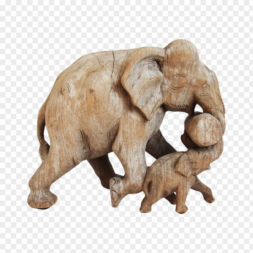 Thai White Elephant Decoration Indian African Sculpture Figurine PNG